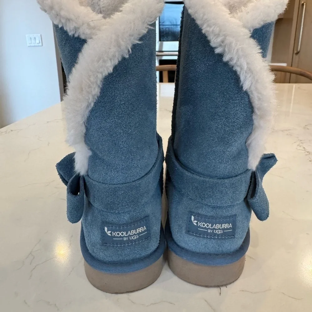Koolaburra by Ugg Arlena Short Coast Blue Suede Women's Boot / US 7